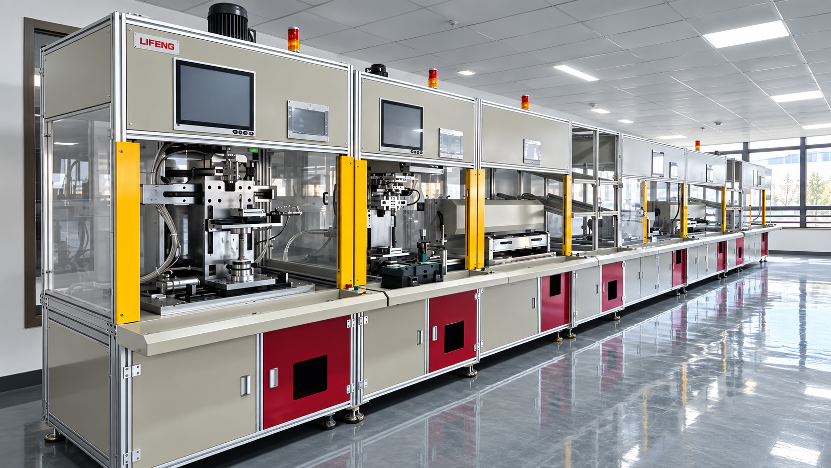 Automated assembly line marketing visual